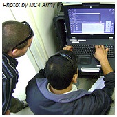 IT support working with computer