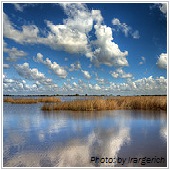 cloud over clear lake